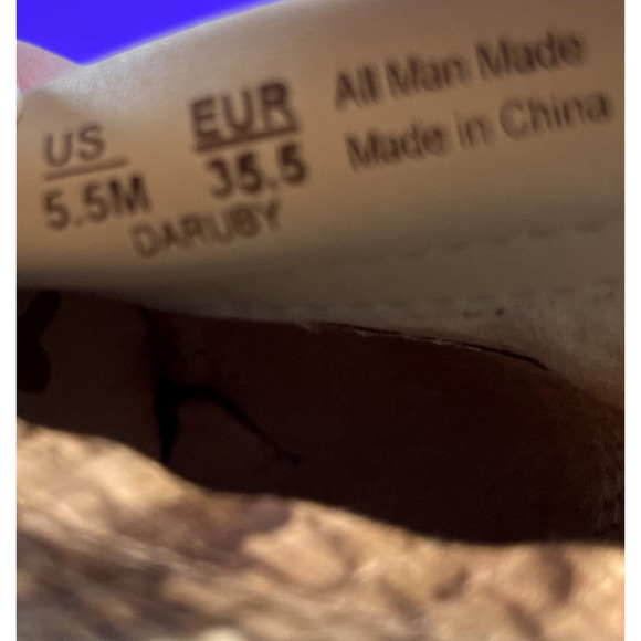 Sam‎ Edelman Women's Tan Snake Print DaRuby Ankle Bootie Shoe Size 5.5-NEW - Picture 10 of 11